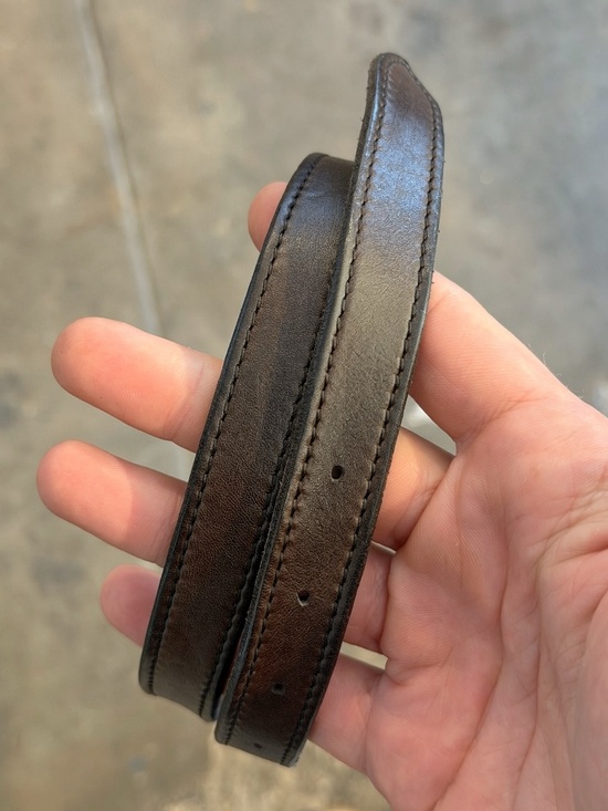 Campomaggi Leather Belt in Grigio
